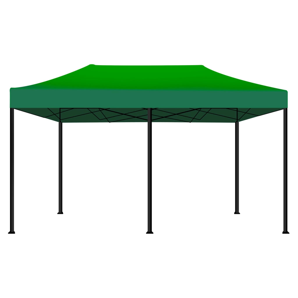 Taman Tenda / Gazebo Per Giardino 3X6 Impermeabile Tendone Pieghevole Per Fiere E Mercati Con Teli Laterali Colore Verde