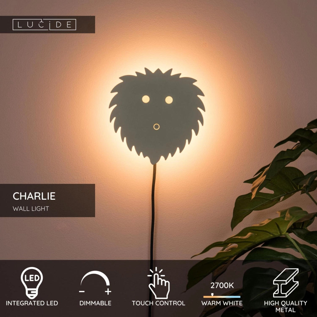 Applique bambini CHARLIE LED 7W crema metallo Lucide