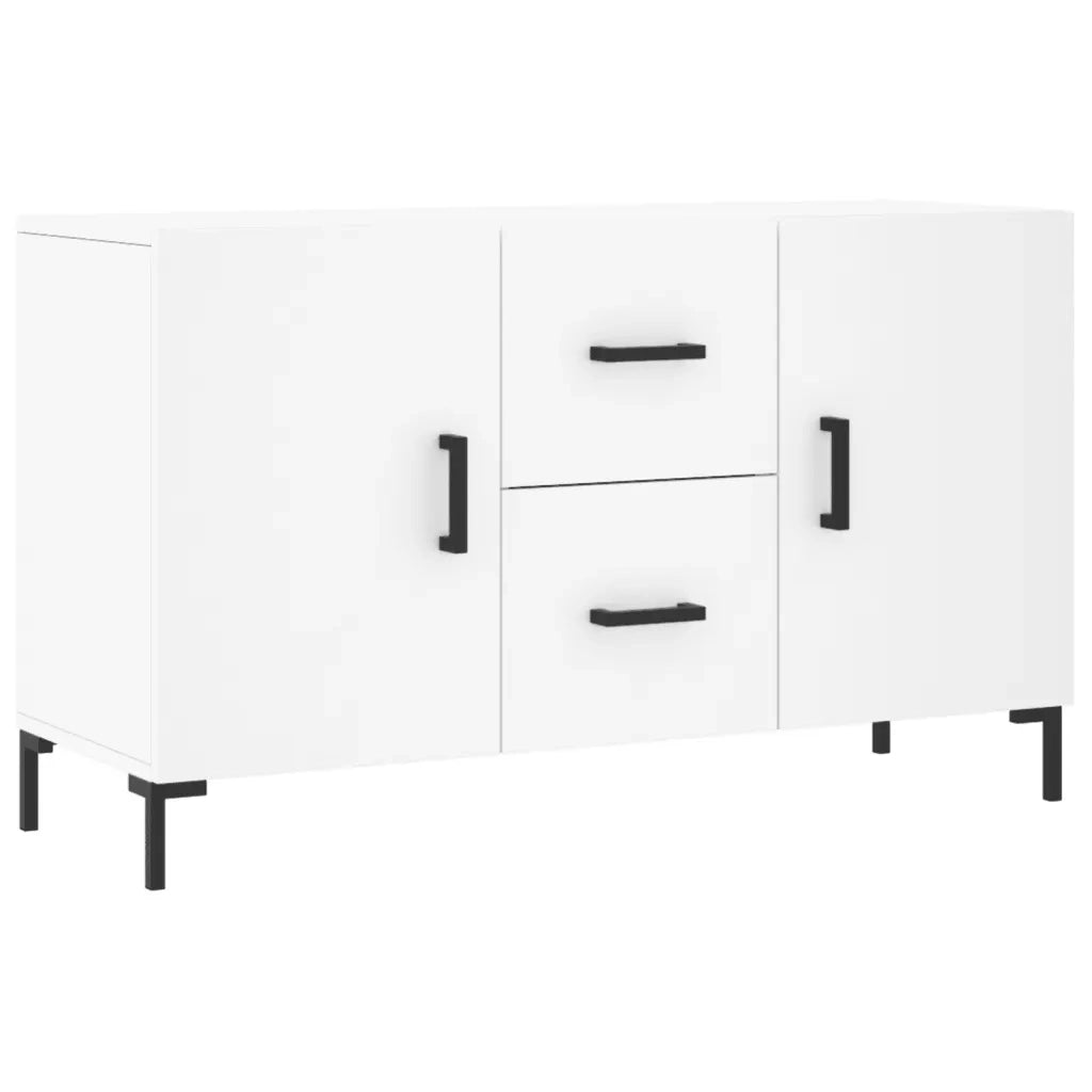 Credenza-Buffet-Armadio da cucina Bianca 100x36x60 cm in Legno Multistrato 198069