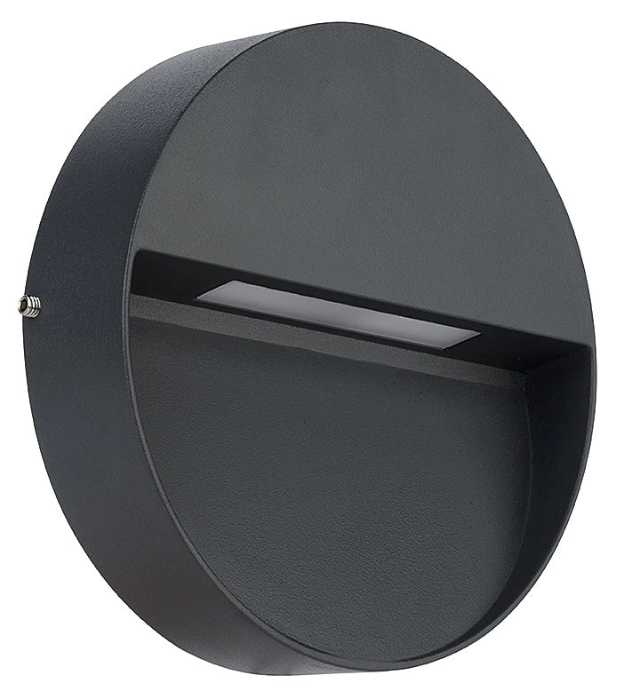 Odo Applique Led Tondo Grigio 3W 4000K - Bellotti