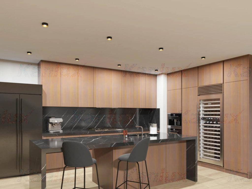 Faretto soffitto Kanlux MINI RITI nero/oro GU10 25W