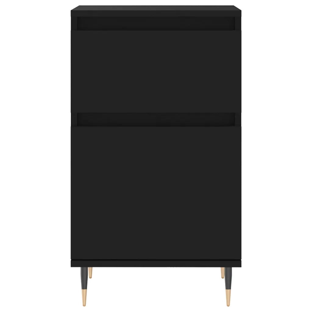 Credenze 2 pz Nere 40x35x70 cm in Legno Multistrato 831135