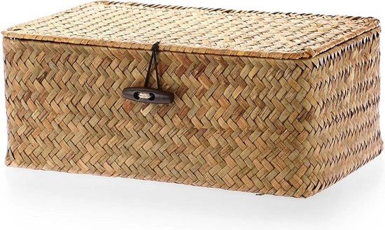 Organizzatore per bagno quadrato con coperchio - decorazione per tavolo o mobile