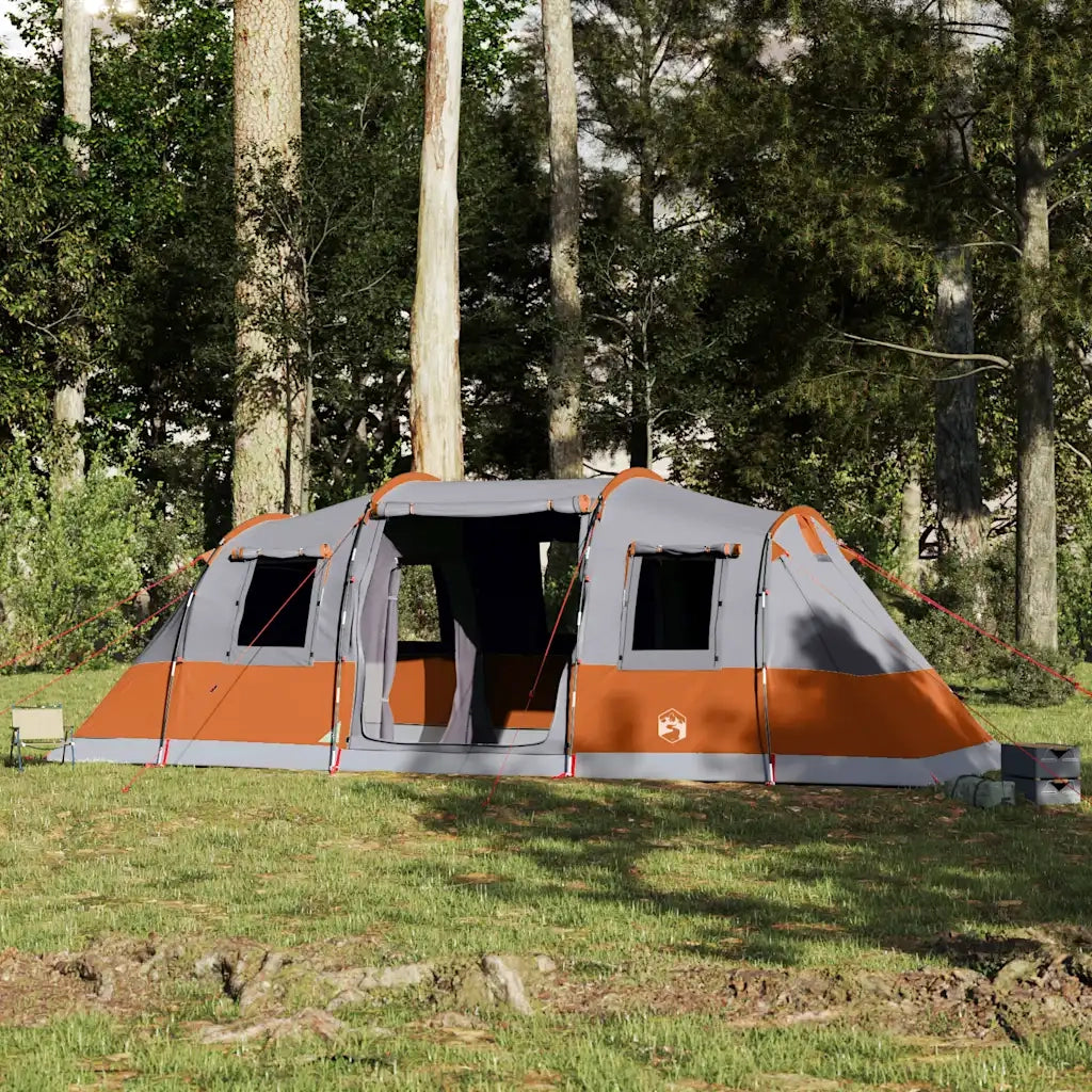 Tenda Familiare a Tunnel per 6 Persone Grigia Impermeabile 4009418