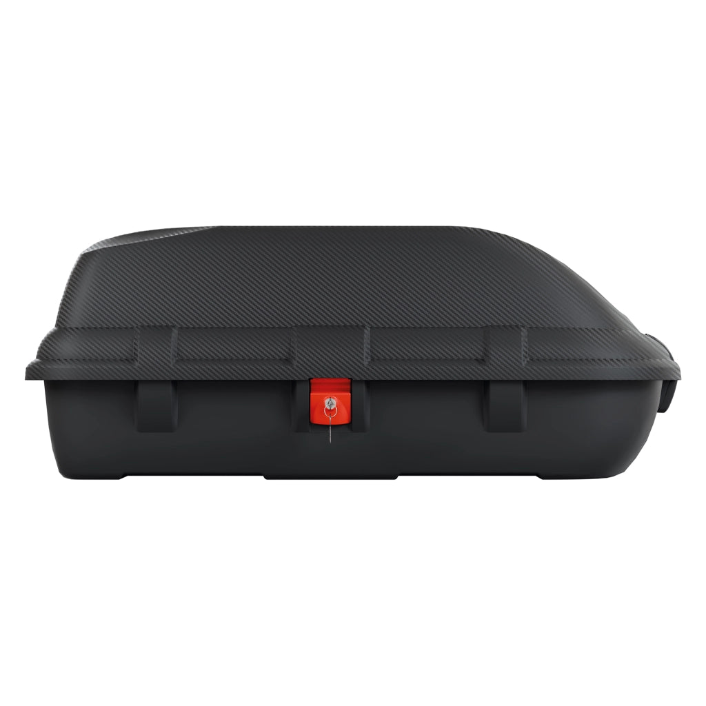Chivin, Baule Auto Finitura Effetto Carbonio Made in Italy, Nero