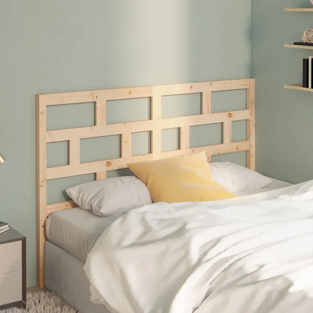 Testiera per Letto 146x4x100 cm in Legno Massello di Pino 814194