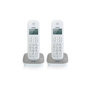 Brondi gala twin telefono dect grigio, bianco identificatore di chiamata - BROGALATWINGR