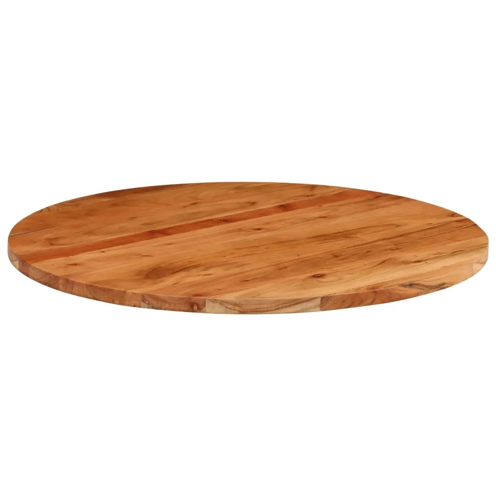 Piano per Tavolo Ø70x3,8 cm Rotondo in Legno Massello di Acacia 370053