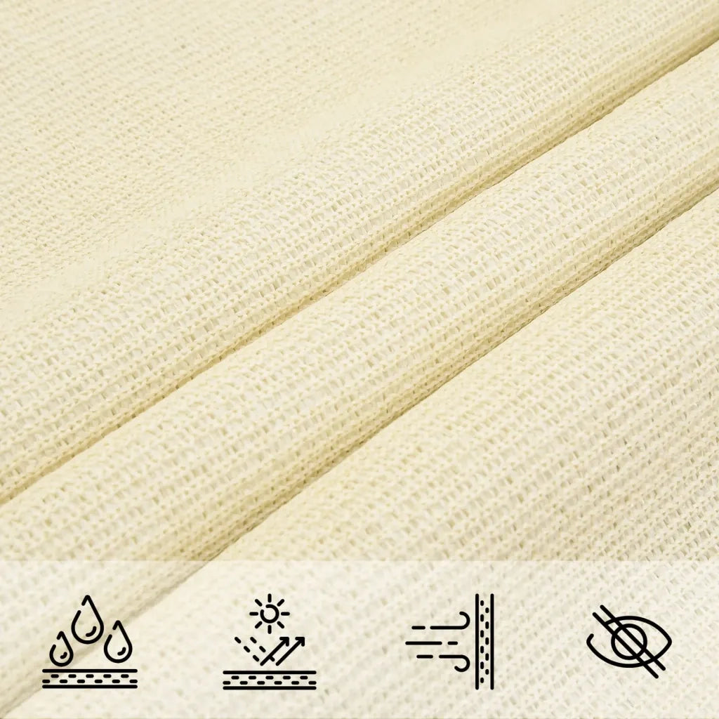 Vela Parasole 160 g/mÂ² Crema 4,5x4,5x4,5 m in HDPE
