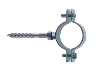 COLLARE PESANTE IN ACCIAIO ZINCATO PER TUBI CPT- - 1 p/tubi ø mm.31/34 tassello ø mm.10 - 10 pezzi FISCHER