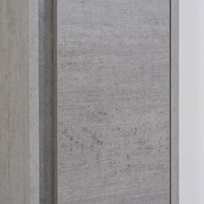 Pensile in nobilitato melaminico colore cemento 150 cm con anta soft-close