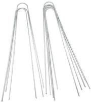 Piastrine per giardinaggio a forma di U - 50 pezzi - Piastrine in acciaio - Pennelli per giardinaggio - Piastrine di fissaggio - Accessori per giardinaggio - Dimensioni 30x4cm