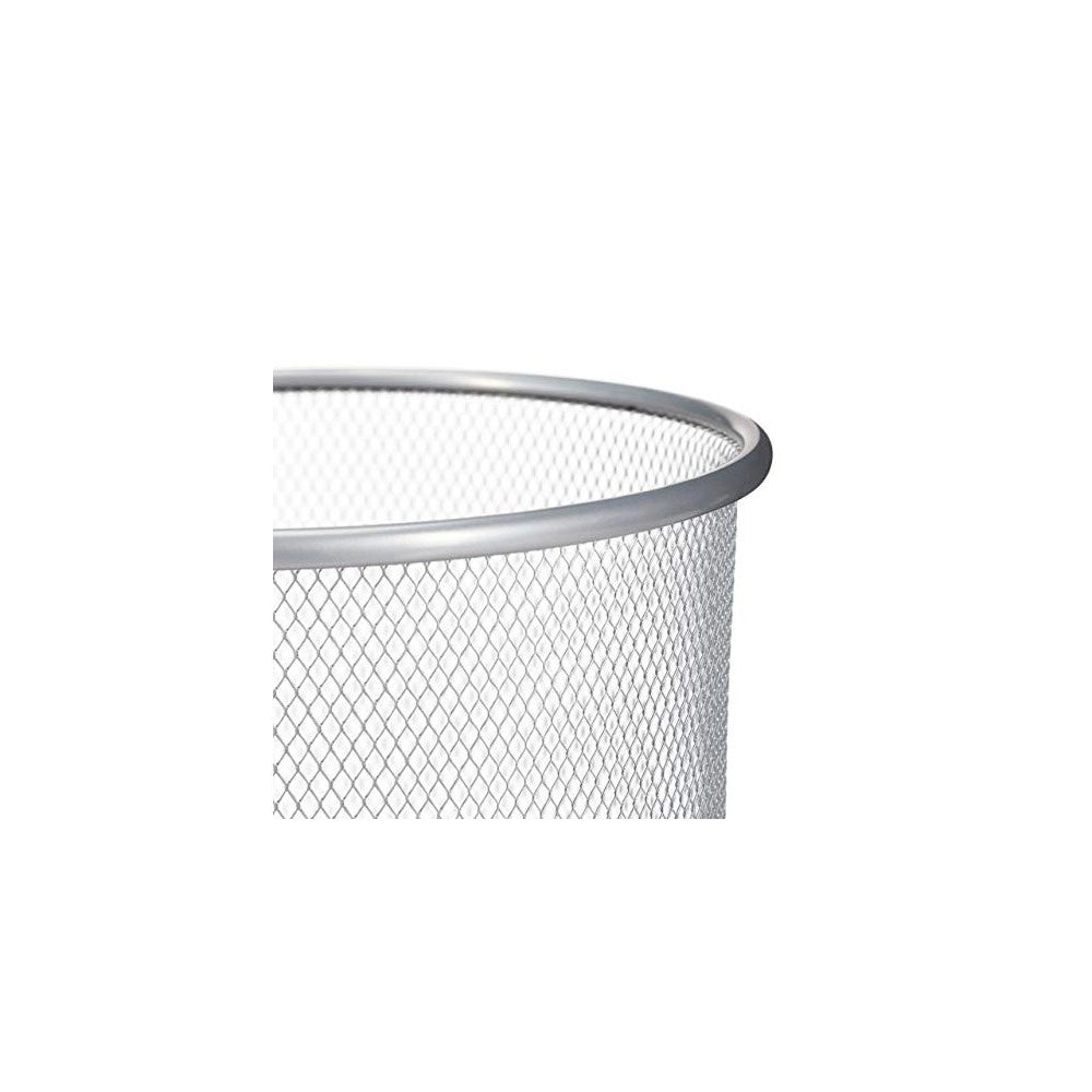 Trade Shop - Porta Ombrelli Cesto Cestino Portaombrelli Metallo Traforato Casa Ufficio Silver -