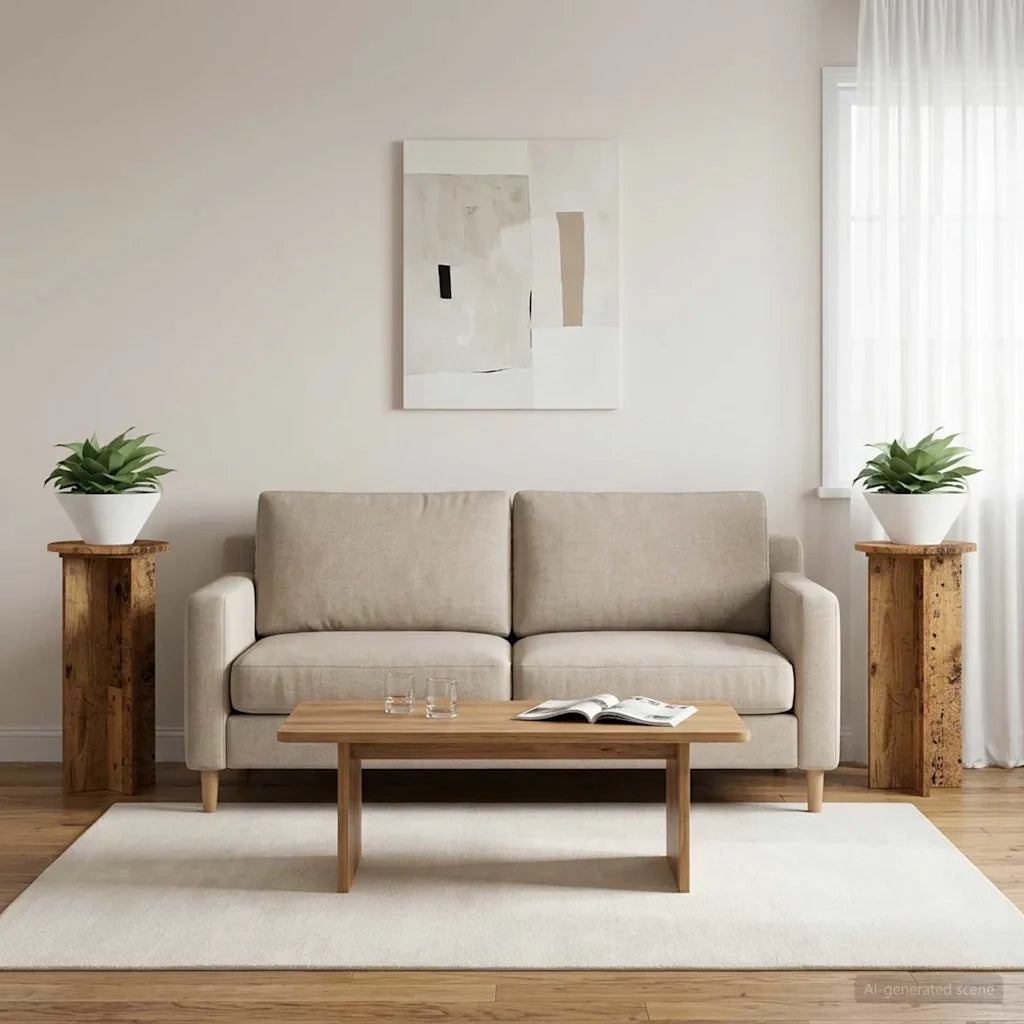 Supporto per piante | Sostegno per piante 2 pz Legno antico 29,5 x 29,5 x 60 cm