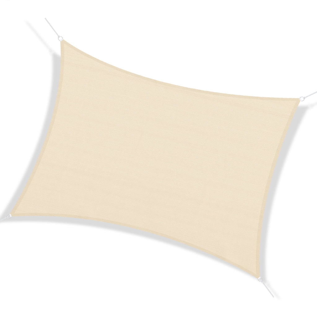 Telo ombreggiante rettangolare ¨C zephmum ¨C crema 4x6m HDPE 185g/m2