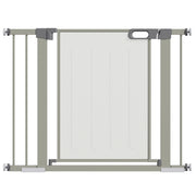 Cancelletto di Sicurezza per Cani Estensibile con Chiusura Automatica 75-103x76 cm Grigio