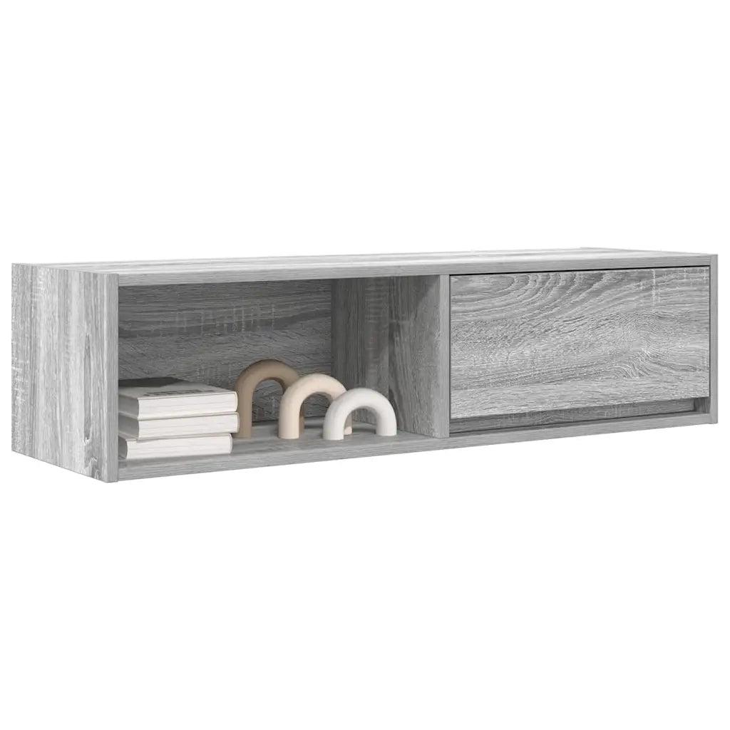 Mobili TV 2pz Grigio Sonoma 100x31x25,5 cm Legno Multistrato