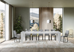 Tavolo Allungabile 180/284x90x77 cm Spimbo Premium Bianco Frassino