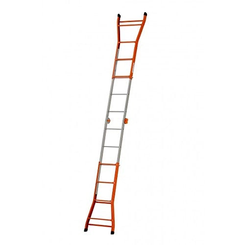 Scala Telescopica in Acciaio Media Gradini N°4+4 H Max Cm 376 Gierre