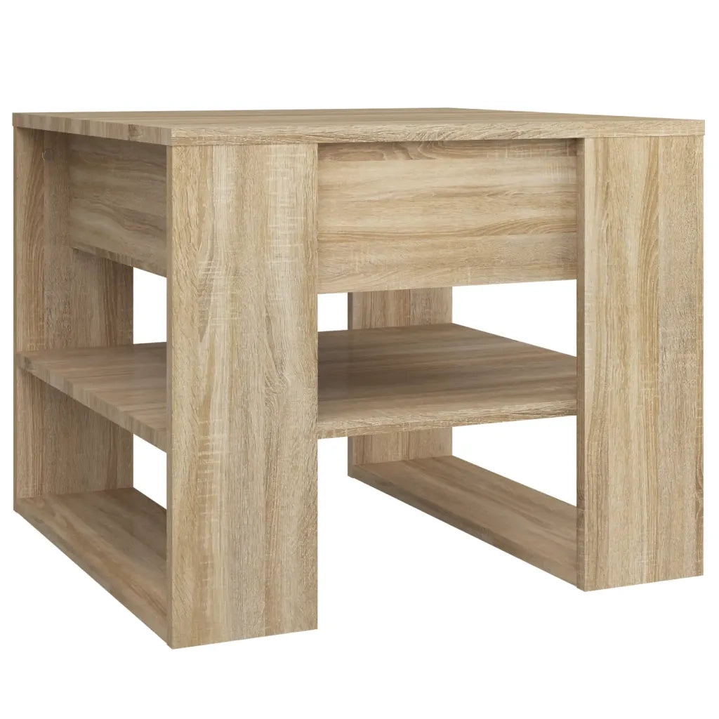 Tavolino Salotto Rovere Sonoma 55,5x55x45 cm Legno Multistrato cod mxl 73414