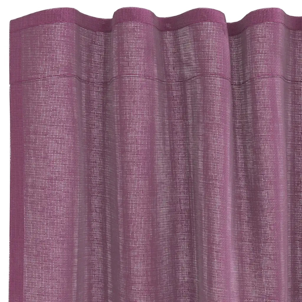 vidaXL Tende in Voile con Tasche per Aste 2 pz Viola