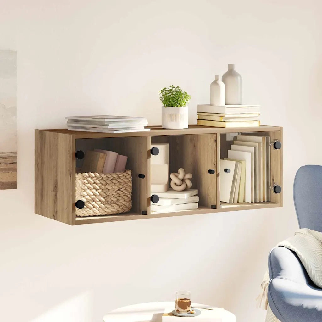 Armadietto a Muro | Mobile a Parete Rovere artigianale 102 x 37 x 35 cm