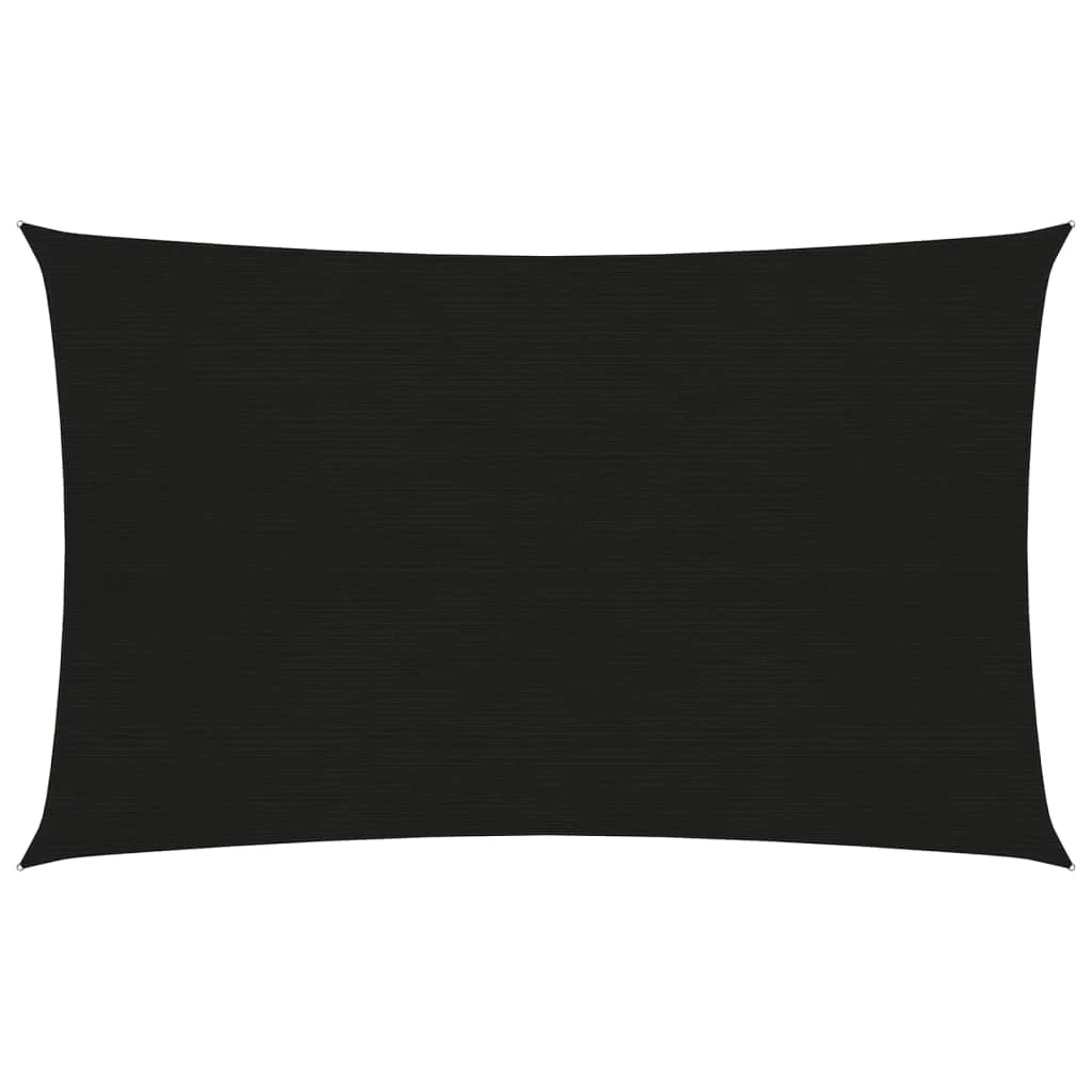 Vela ombreggiante 160 g/m² nera 2,5 x 4,5 m HDPE 02_0009186