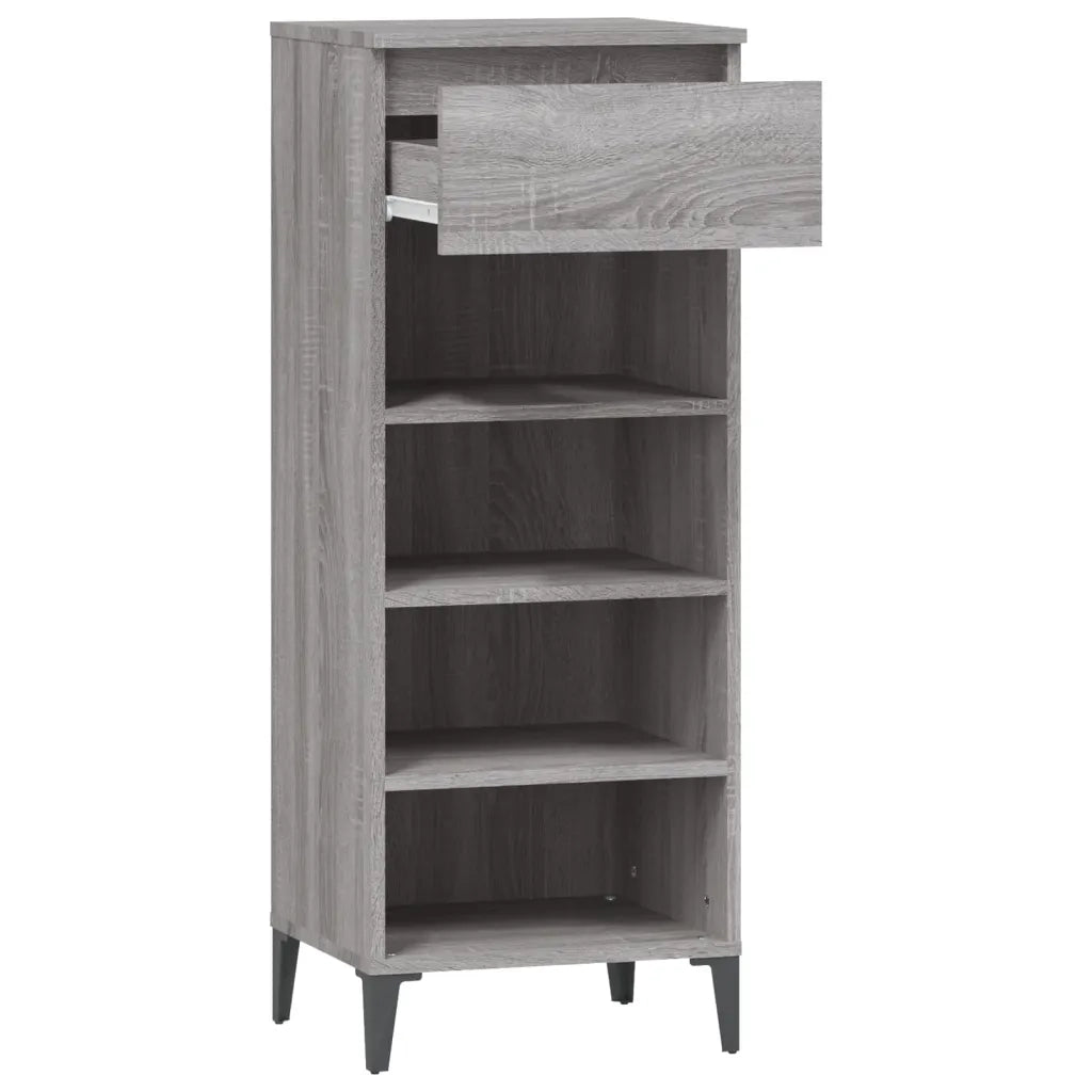 Scarpiera | Mobile per scarpe Grigio Sonoma 40x36x105 cm in Legno Multistrato