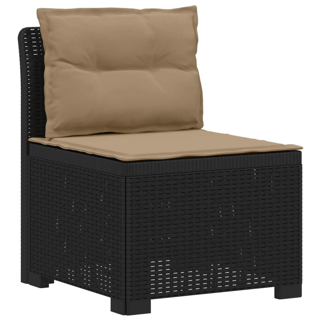Divano da Giardino 5 Posti con Cuscini Stile Rattan PP 3443908