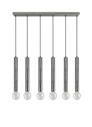 Lampada a Sospensione da Interno  E27 in Metallo Nickel Opaco