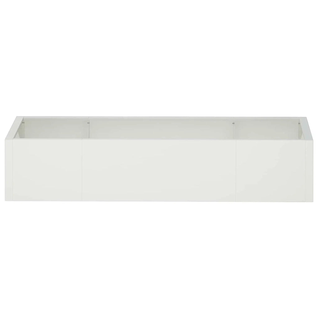 Muro di contenimento 6 pz 200 x 100 x 40 cm Acciaio Bianco 3449227