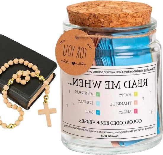 Pentole in Vetro con Versetti Biblici Colorati - Vaschetta Sacra Multifunzionale per Emozioni e Sentimenti.