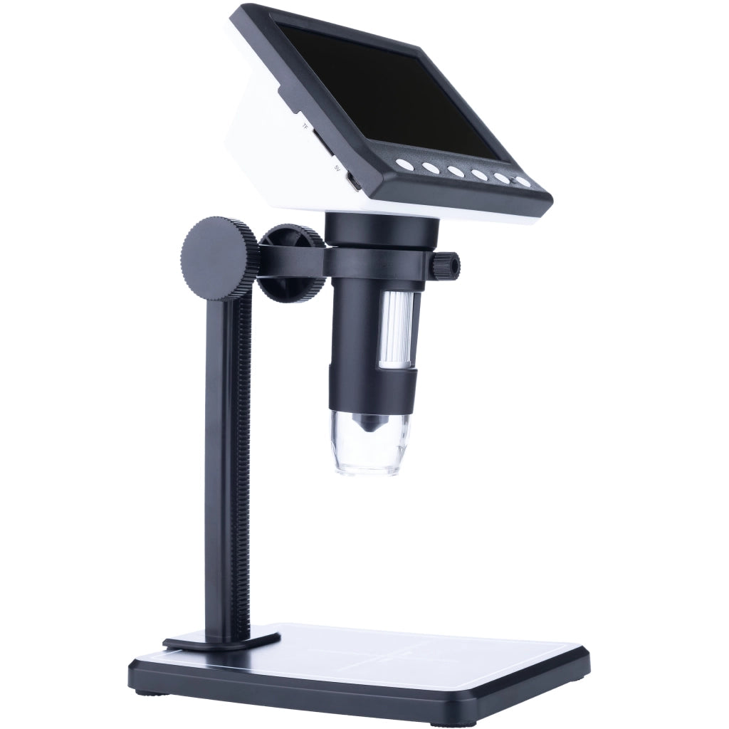 Mikroscopio Digitale DM7-B1 – Schermo LCD 4,3" | Ingrandimento 40X-1000X | Connessione PC, 8 LED Regolabili, MicroSD
