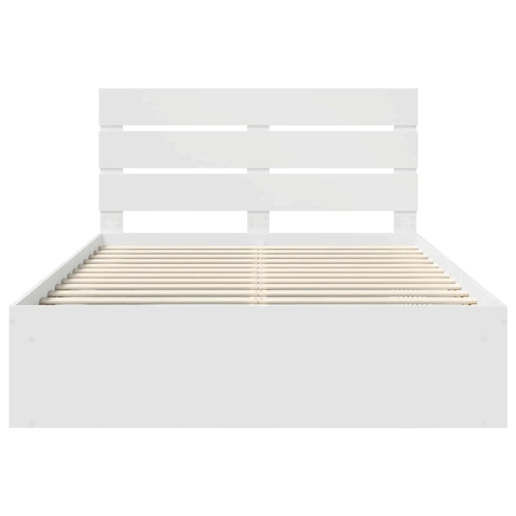 Struttura del letto Bianco 150 x 200 cm Pino massello 3411728