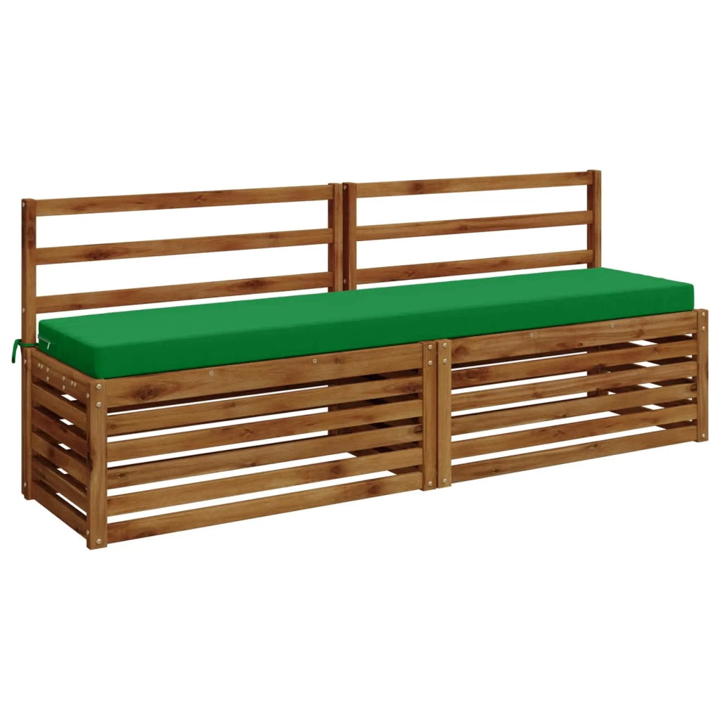 Cuscini per Panchina a 2 Pezzi SOEST 2 pz 100% Poliestere Verde 950107