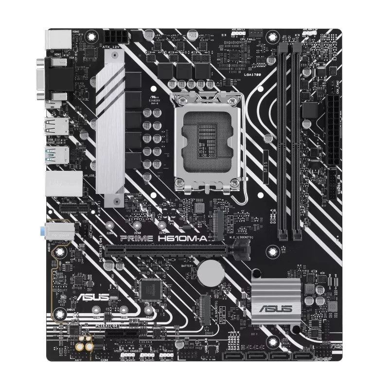 Asus prime h610m-a-csm intel h610 lga 1700 micro atx - 90MB1G20-M0EAYC