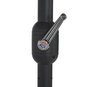 Ombrellone da Esterni con Palo in Alluminio 460x270 cm Verde