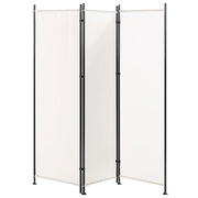 Divisorio Bianco Poliestere Nero Struttura In Acciaio 3 Pannelli Divisorio Schermo Decorativo