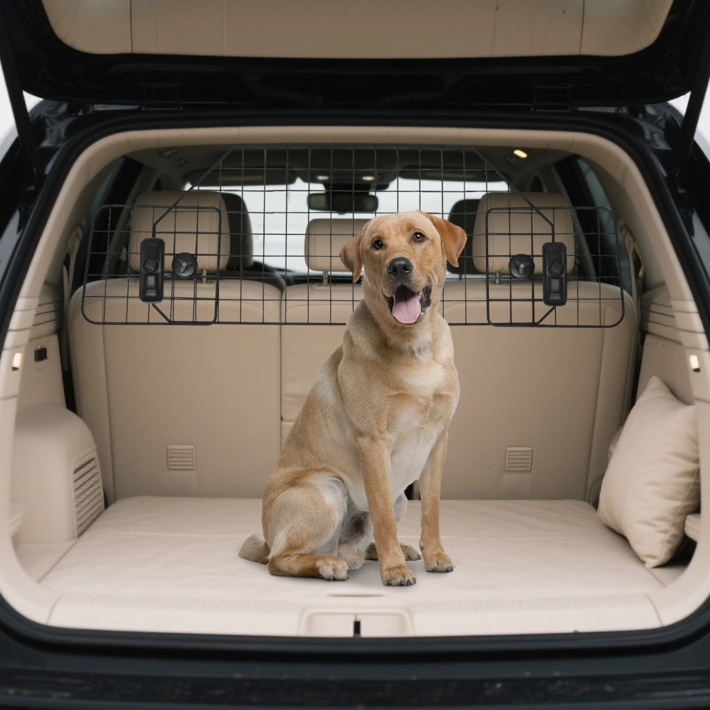 Barriera di sicurezza per cani ¨C zephmum ¨C Nero, larghezza regolabile 90-120 cm
