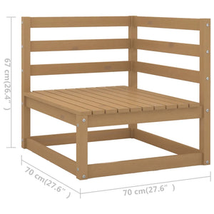 Set Divani da Giardino 6 pz con Cuscini Legno Massello Pino cod mxl 53988