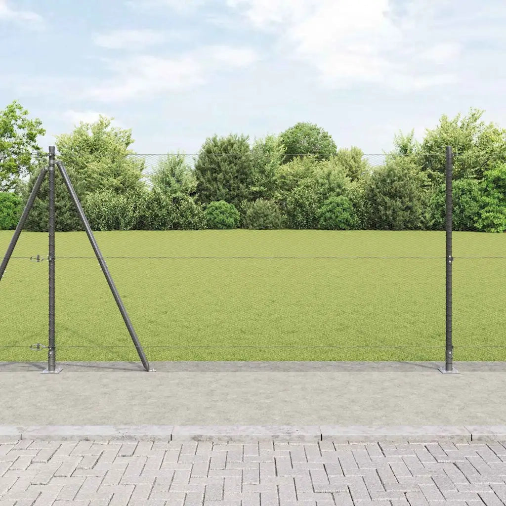 Palo della recinzione Grigio 50 x 1,2 m (rete da 13 mm)