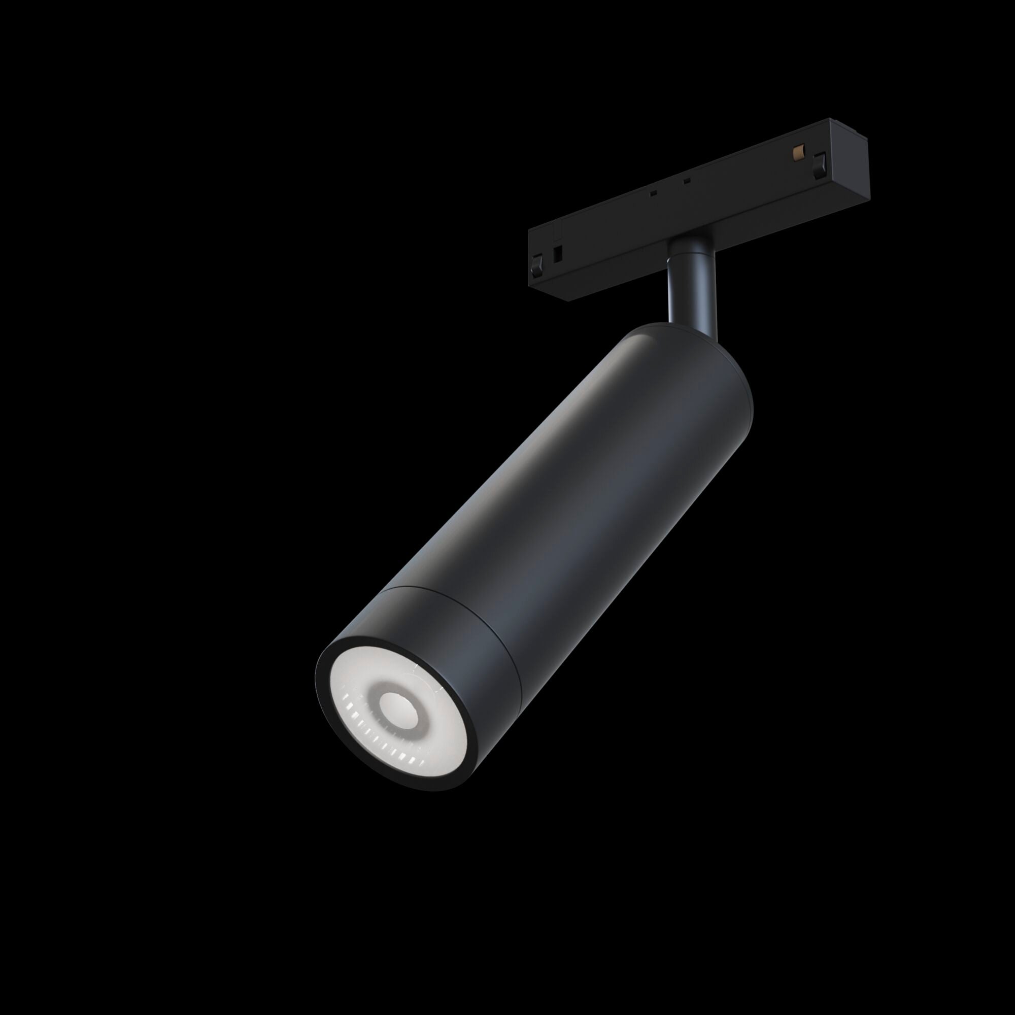 Faretto a LED per Sistema Illuminazione Binario 7W 3000K in Alluminio Focus LED  Nero