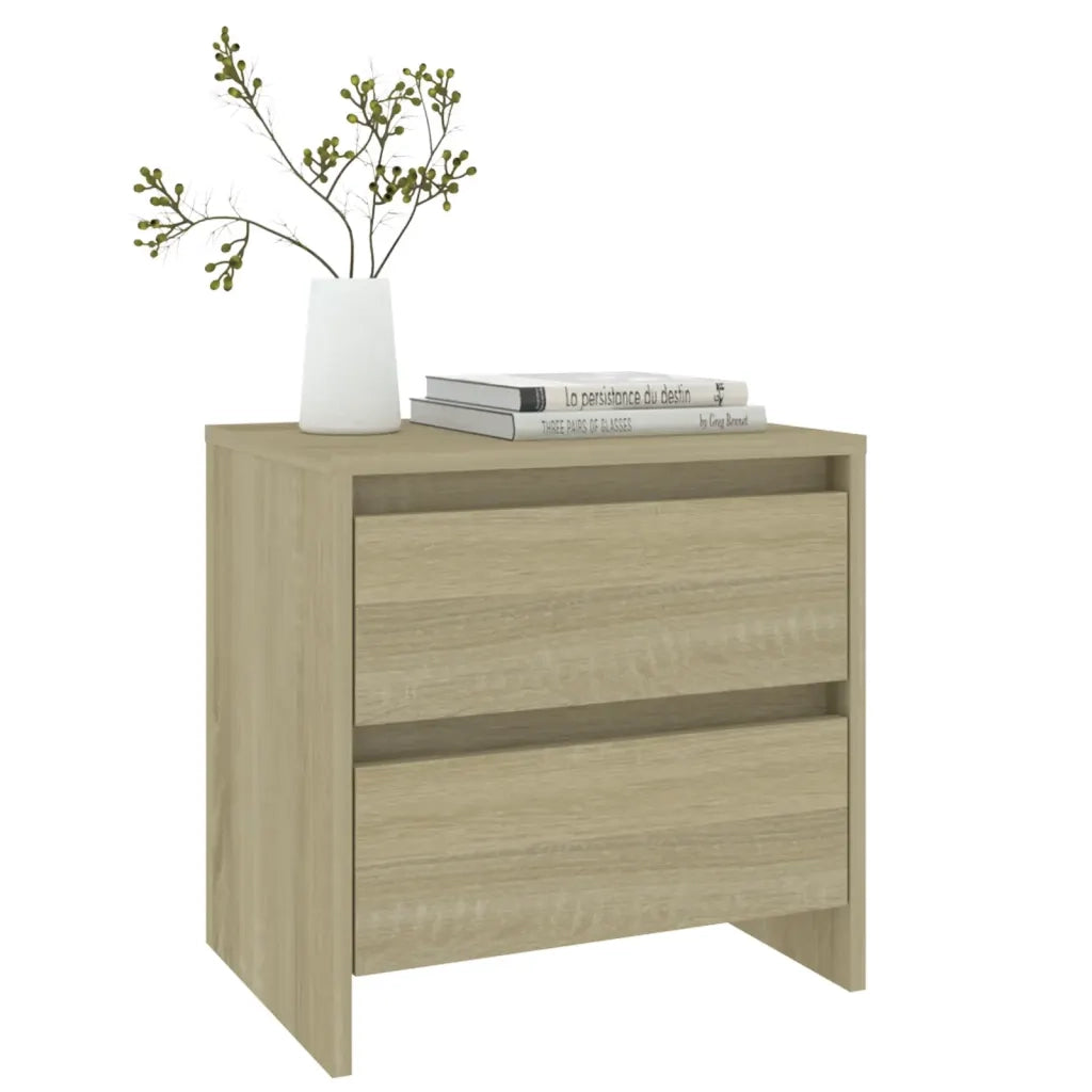 Comodino-Tavolino da notte Rovere Sonoma 45x34,5x44,5 cm in Truciolato