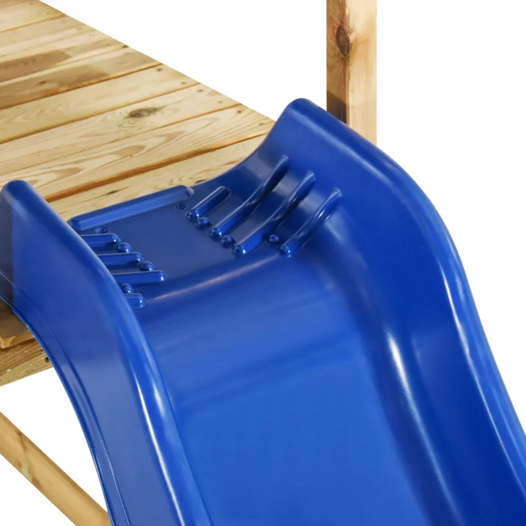 Casetta per Bambini con Altalene e Scaletta in Pino Impregnato cod mxl 51259
