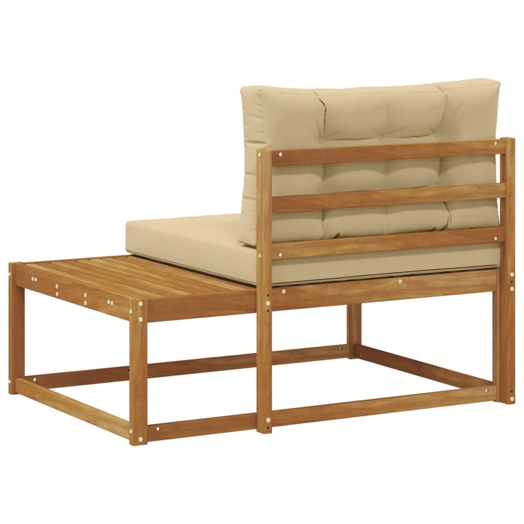 Divano da Giardino-Divano Esterno Finale con cuscino Naturale 115 x 83 x 73 cm 953262