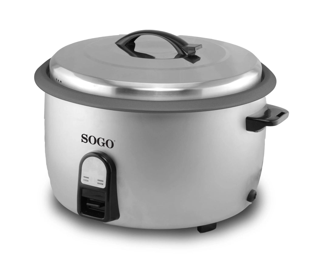 Cuociriso elettrico 10 litri capacità 55 tazze, pentola antiaderente removibile, 2950W mantenimento calore - SOGO