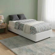 Richilde, Letto Singolo Materasso Incluso Made in Italy, Bianco