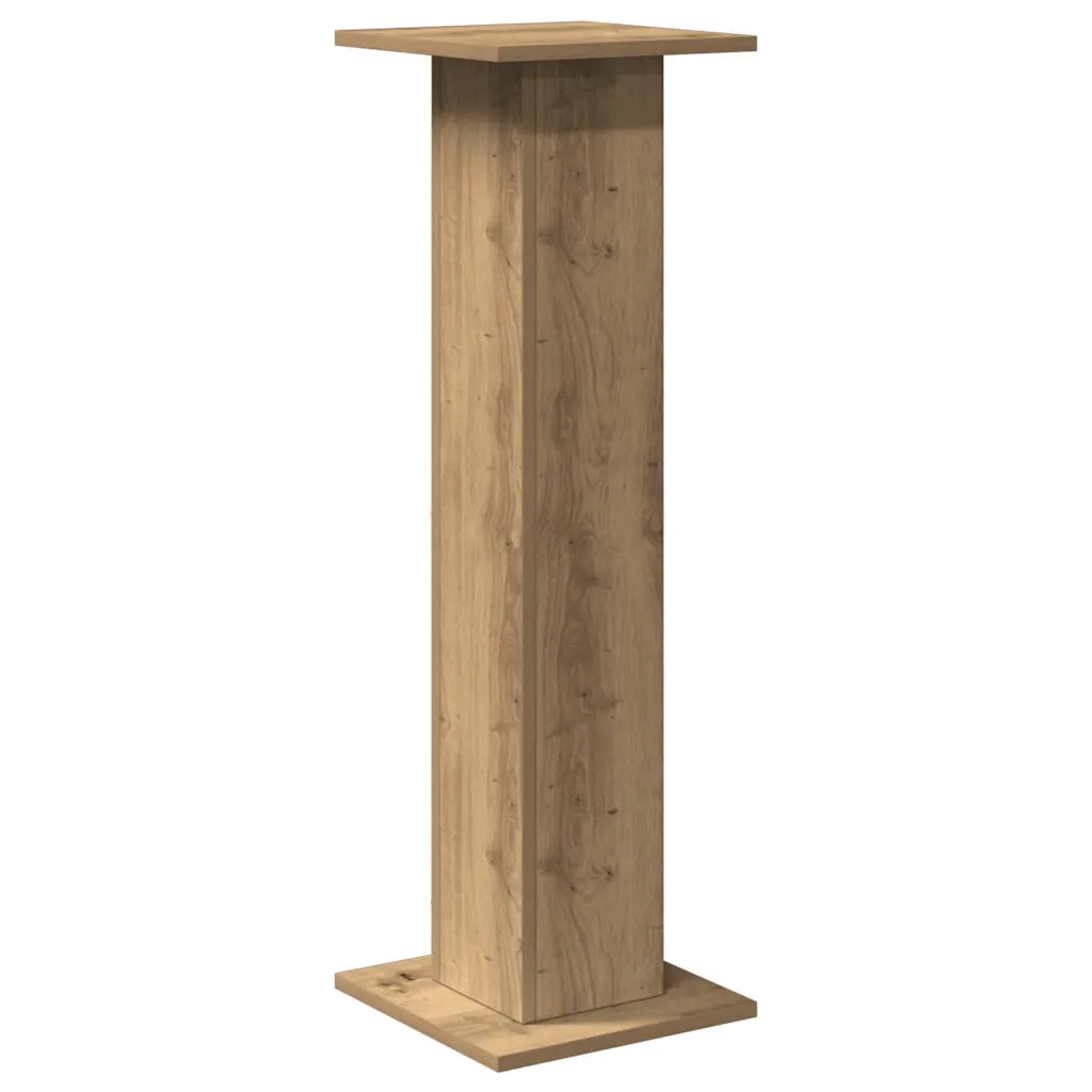 Supporti Altoparlanti 2 pz Rovere 30x30x95 cm in Multistrato