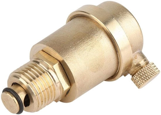 Ontluchter Automatico in Ottone - DN15 G1/2 - Ventilatore di Aria - Facile da Manutenere - Meccanismo affidabile - Dimensioni 7 cm - Valvola di Aria