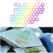 Decorazione per Motocicletta - Sticker a Scacchiera - Motociclistica Decorazione - Universale - Materiale PET - 15,4 x 12,2 cm